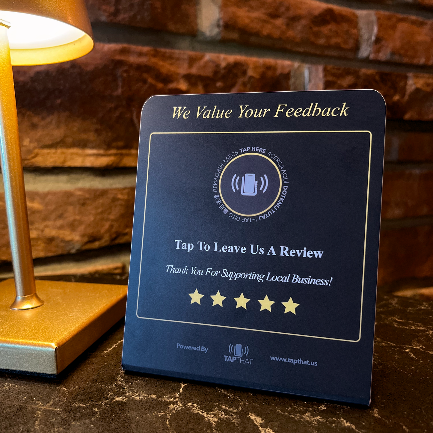 TapThat Review Stand