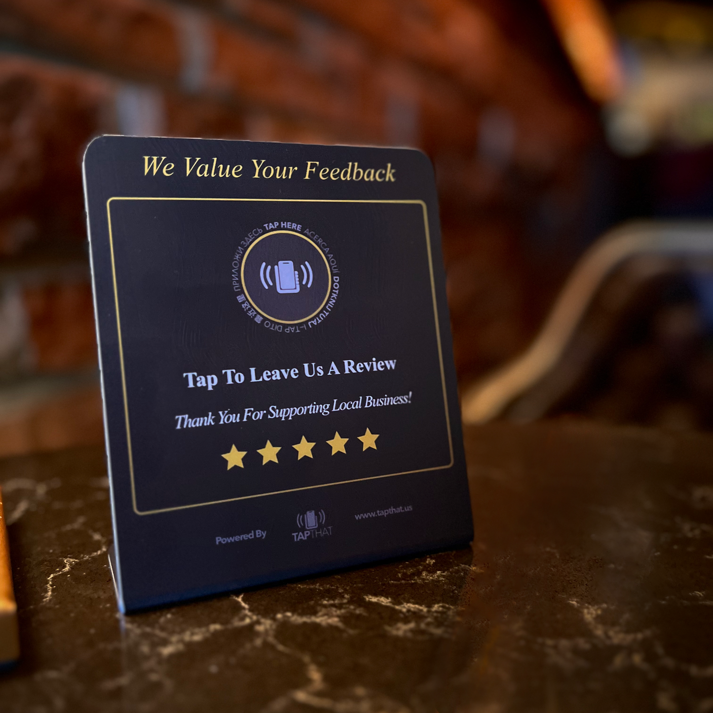 TapThat Review Stand